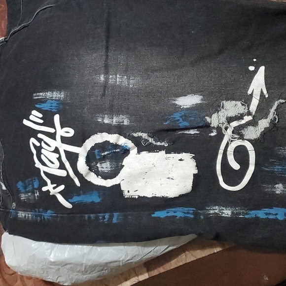 Rutherford mens painted black 👖 jeans - Picture 10 of 13